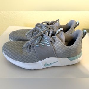 Women’s Nike Shoes.  Gray and light blue.  Size 7.